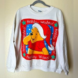 Vintage Disney Winnie the Pooh Christmas sweatshirt